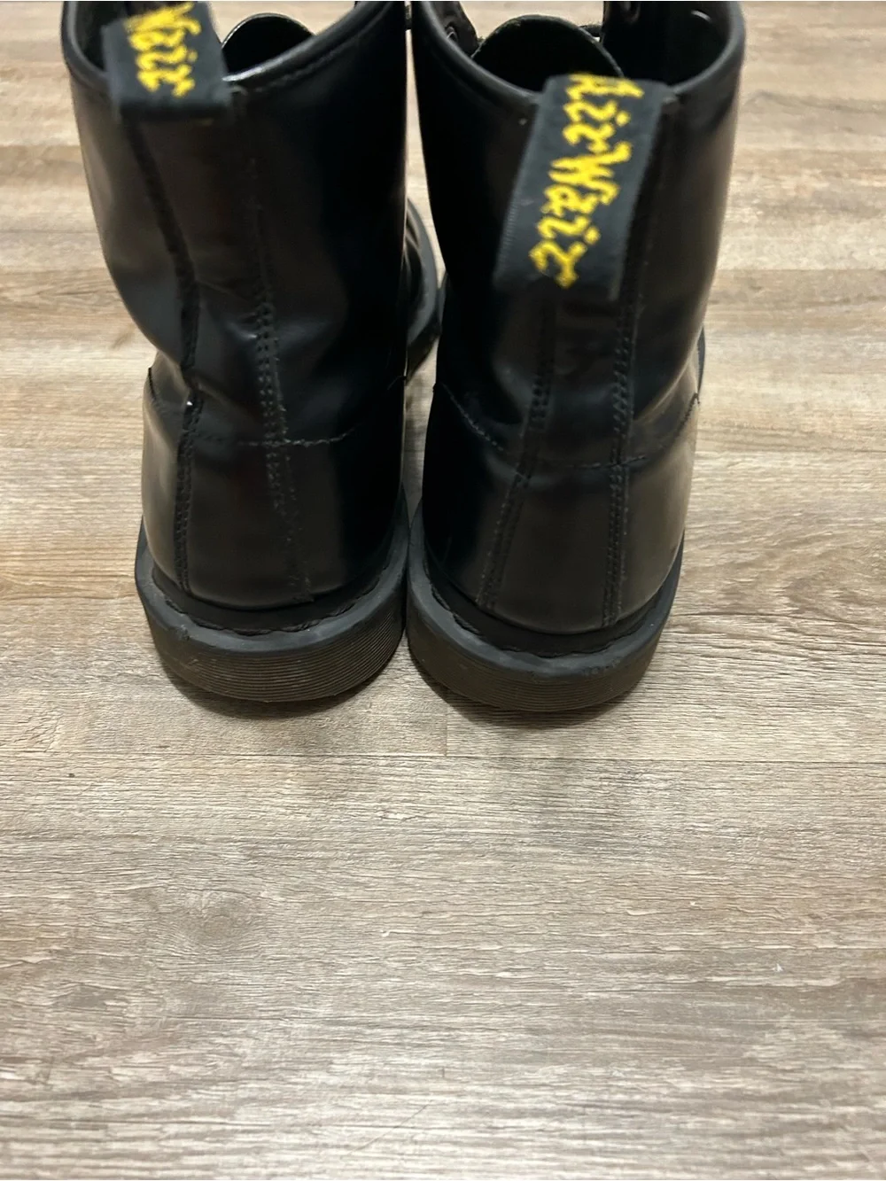 Dr. Martens Men Size 14 Black Leather Combat Lace-Up Ankle Boots Gothic Grunge
